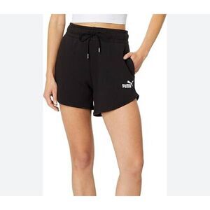 Puma Womens Essentials Black Sweat Shorts Size Large NWT